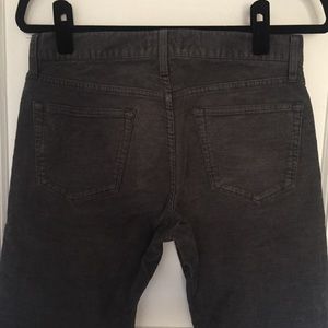 UNIQLO dark gray corduroy straight leg pant 30x34